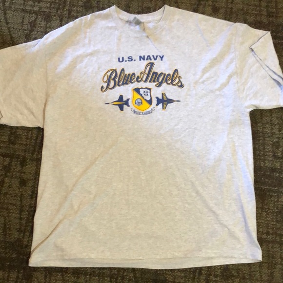 Gildan Other - U.S. Navy Blue Angels Gray T-Shirt